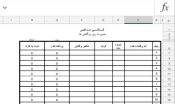 گزارش روزانه امور مالی