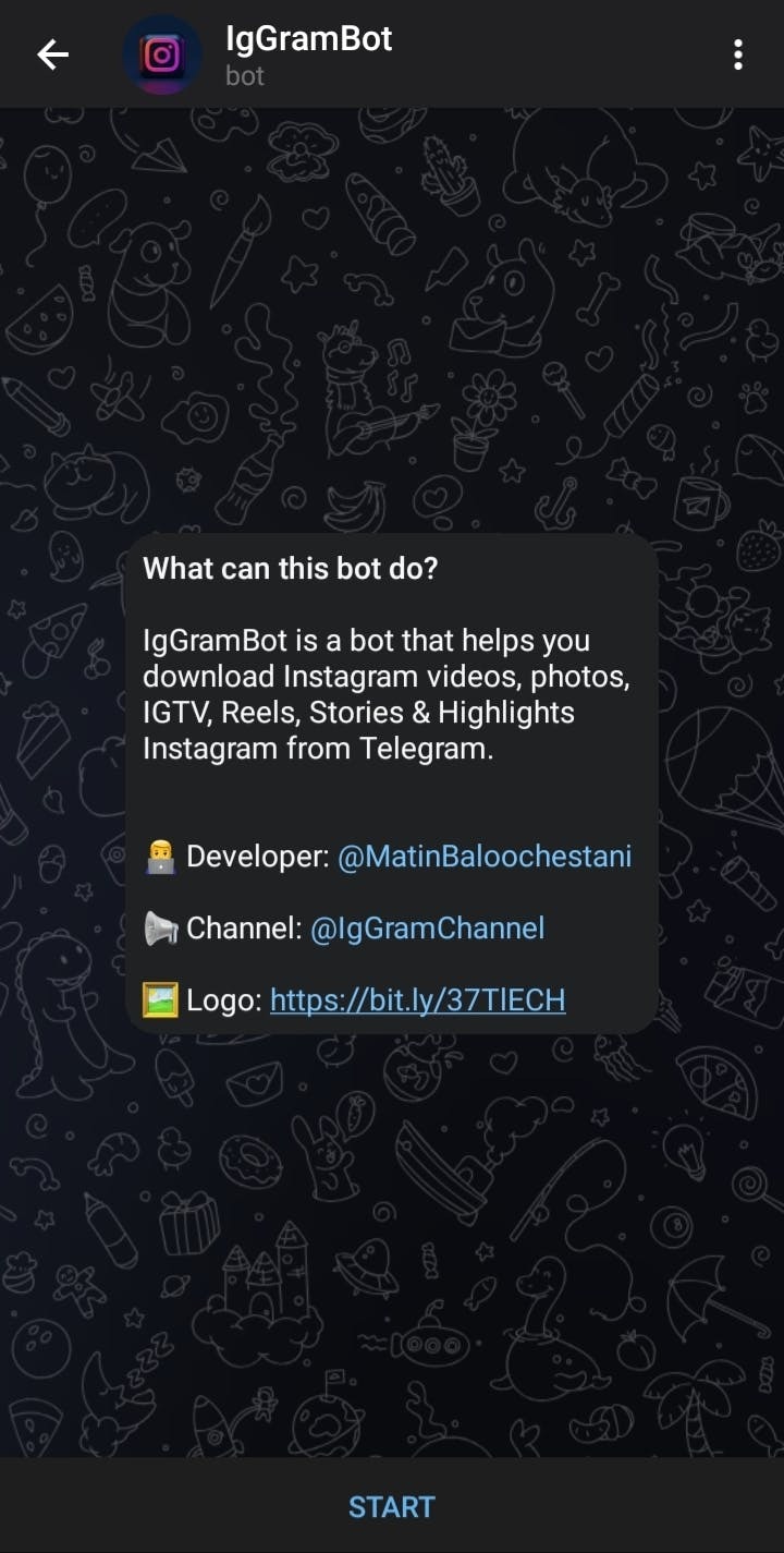 ربات دانلودر اینستاگرام IgGramBot