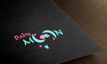 لوگو برای برند لباس baby moon