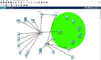 طراحی شبکه lan با سیسکو پکت تریسر