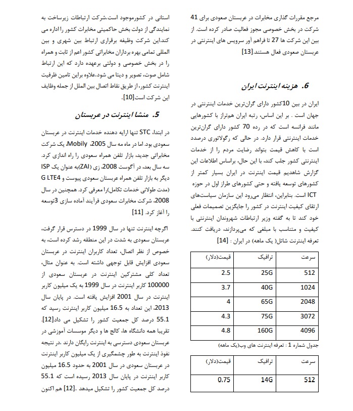 نمونه از یک مقاله