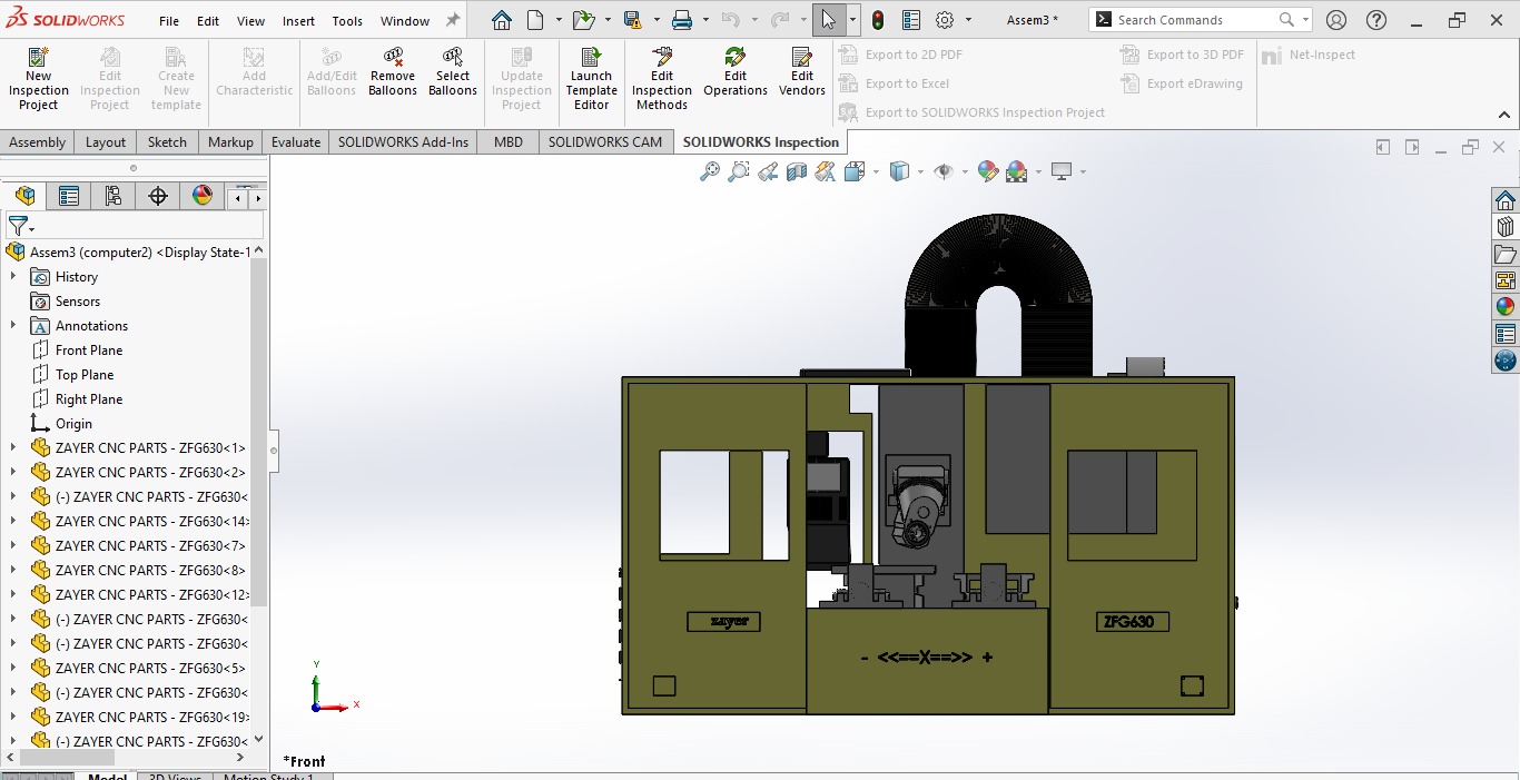 مدل سازی دستگاه cnc