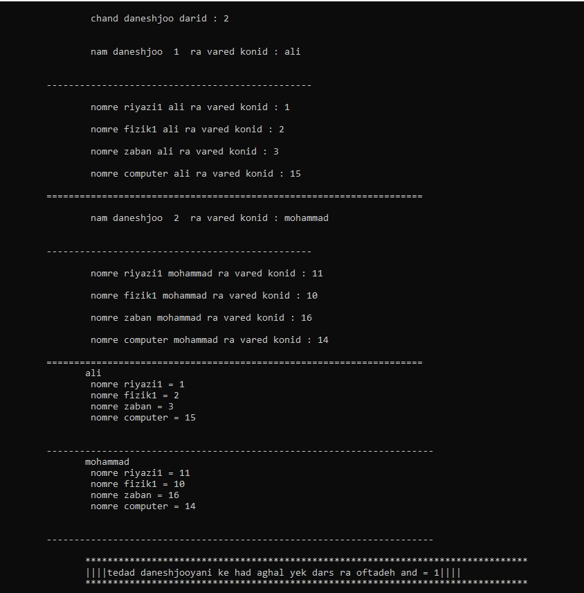 نمونه ای از c++