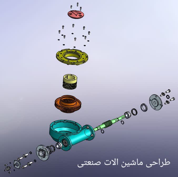 طراحی و نقشه کشی گیر بکس های و شیر الات صنعتی و ماشین آلات و زیره کفش