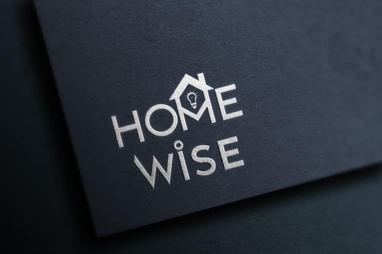 نمونه کار نمونه لوگو فروشگاه لوازم خانگی هوشمند Home Wise