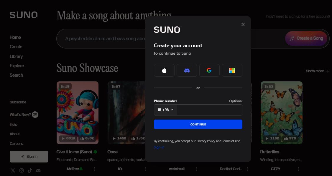 سایت suno